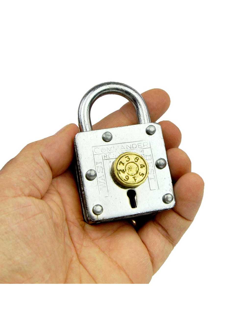 Détail du mécanisme interne – cadenas-puzzle Saharanpur Lock