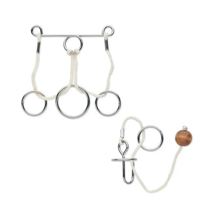 Connection – Lot de 2 Casse-têtes en métal | Brain-teasers 2 & 4 pièces StockEtik