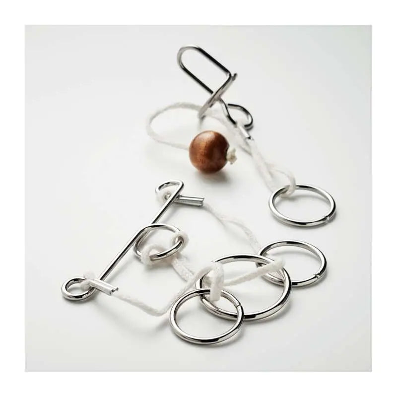 Connection – Lot de 2 Casse-têtes en métal | Brain-teasers 2 & 4 pièces StockEtik