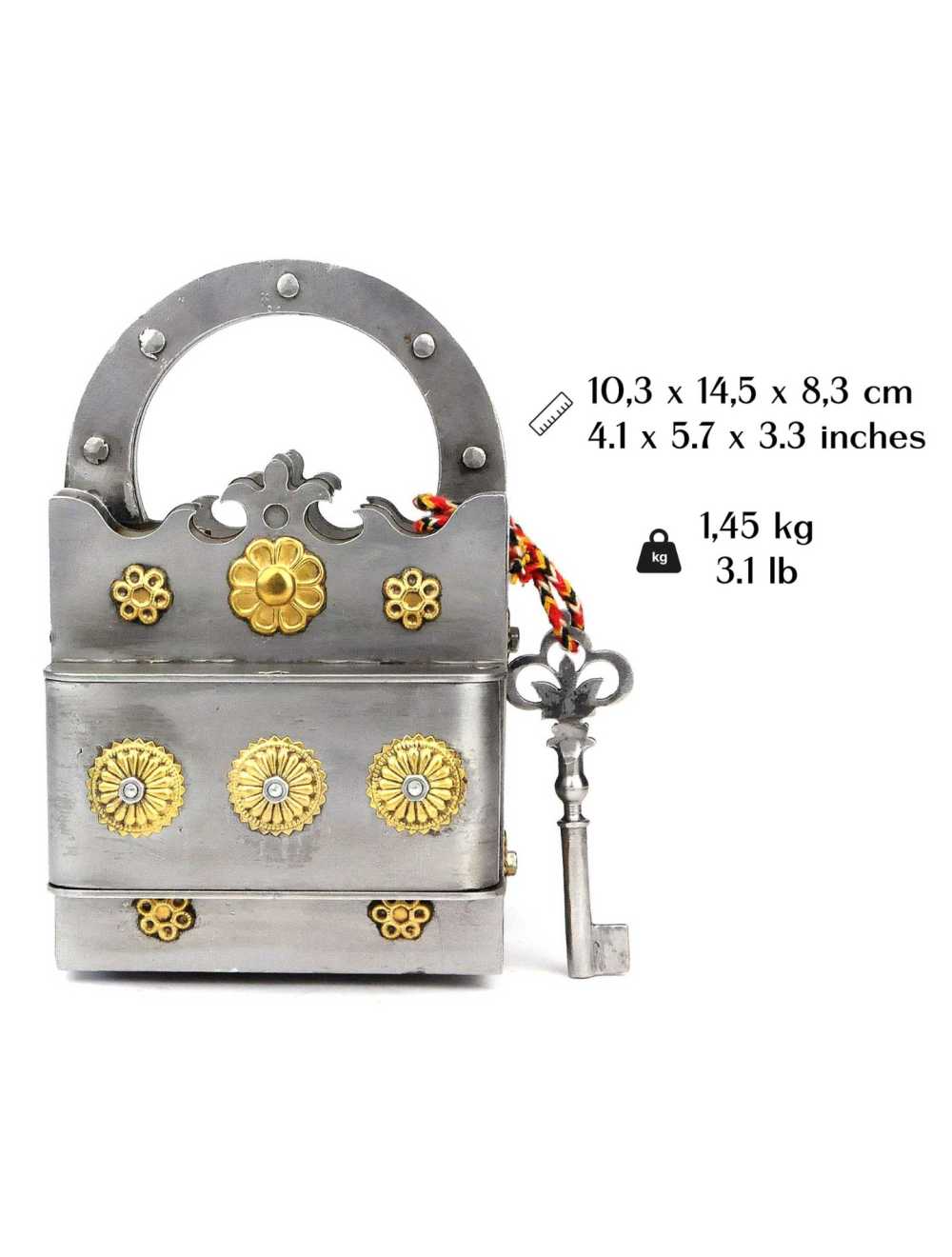 détail du mécanisme secret d’un cadenas puzzle en fer, casse-tête mécanique