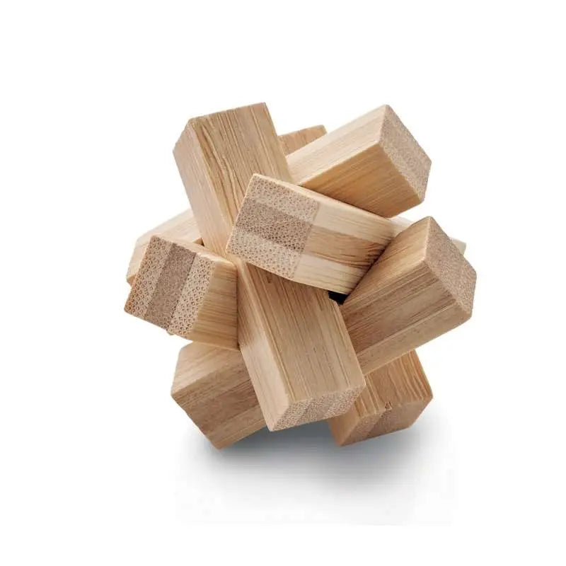 Casse-tête étoile en bambou CUBENATS – puzzle bois écologique et nomade