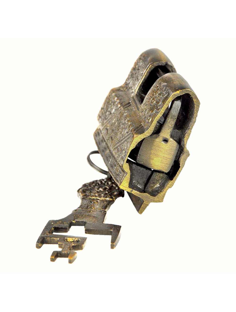 Golden Square Lock – Cadenas-Puzzle métal | Lock-Puzzle énigmatique & robuste Logica