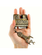 Golden Square Lock – cadenas-puzzle en métal, lock-puzzle énigmatique