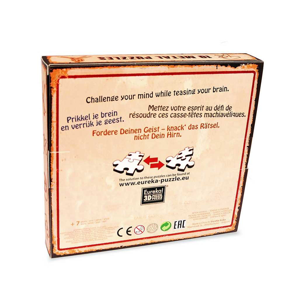 Set 10 casse-têtes métalliques Eureka Set Verde dans valisette
