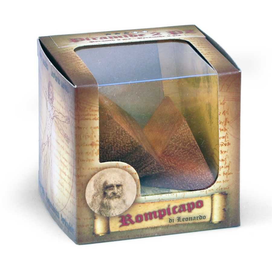 Puzzle Pyramid 2 Pcs manipulation des pièces en bois
