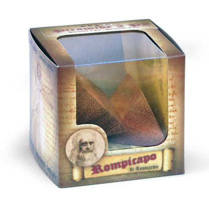 Puzzle Pyramid 2 Pcs manipulation des pièces en bois
