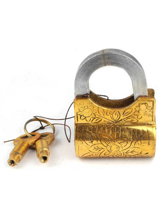 Flower Lock – Cadenas-Puzzle métal décoratif & énigme facile | Serrure florale vintage Logica