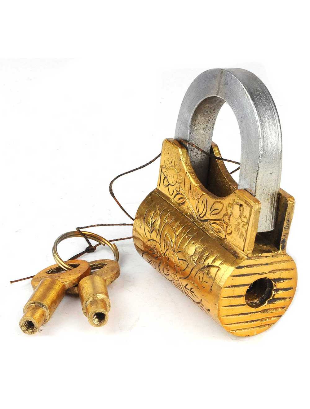 Cadenas-puzzle Flower Lock fermé – serrure florale en métal
