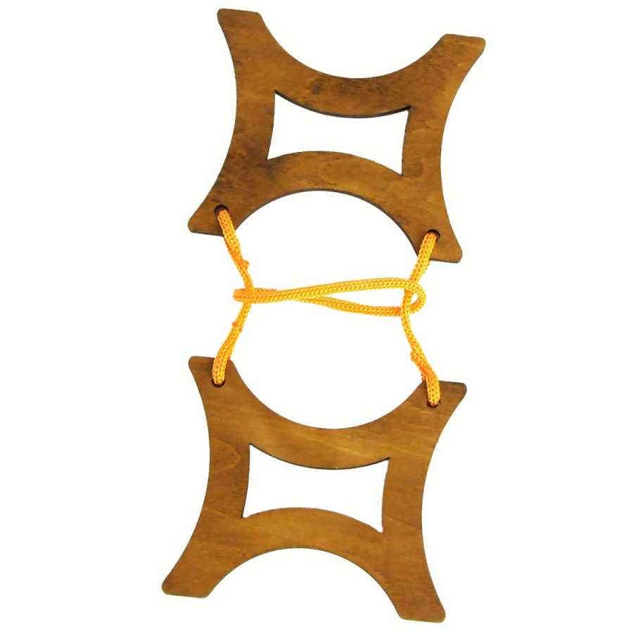 Casse-tête en bois Zodiaque Gémeaux avec cordes
