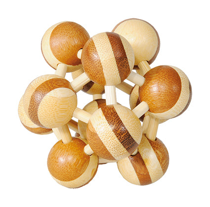 Casse-tête Bambou Atomium – puzzle bois naturel