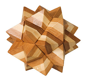 Casse-tête Bambou Étoile – puzzle bois naturel