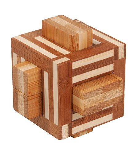 Casse-tête Fridolin Bambou – Quadrature – puzzle bois naturel