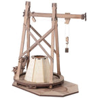 Gru Girevole puzzle mécanique en bois – grue tournante de Léonard de Vinci
