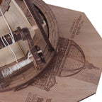 Pièces en bois du puzzle Gru Girevole avant assemblage – contreplaqué de bouleau