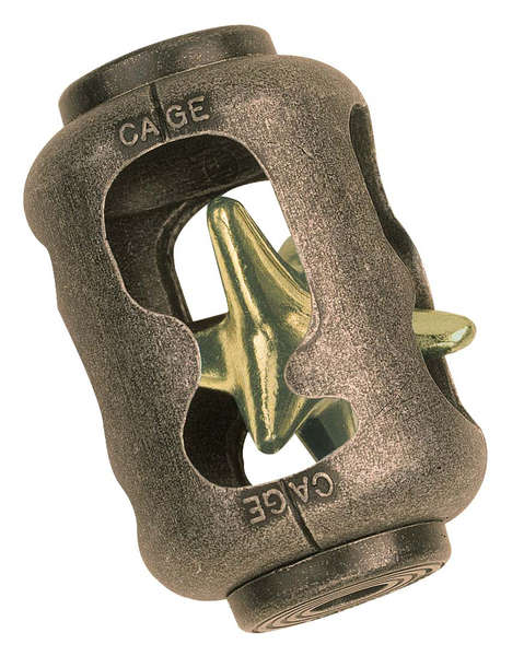 Huzzle Cast Cage, casse-tête Hanayama en métal de niveau 3 sur 6