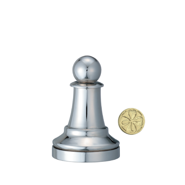 Huzzle Cast Chess Pawn (Pion) - Silver, casse-tête Hanayama en métal de niveau 1 sur 6