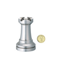 Huzzle Cast Chess Rook (Tour) - Silver, casse-tête Hanayama en métal de niveau 1 sur 6