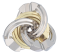Huzzle Cast Cyclone, casse-tête Hanayama en métal de niveau 5 sur 6
