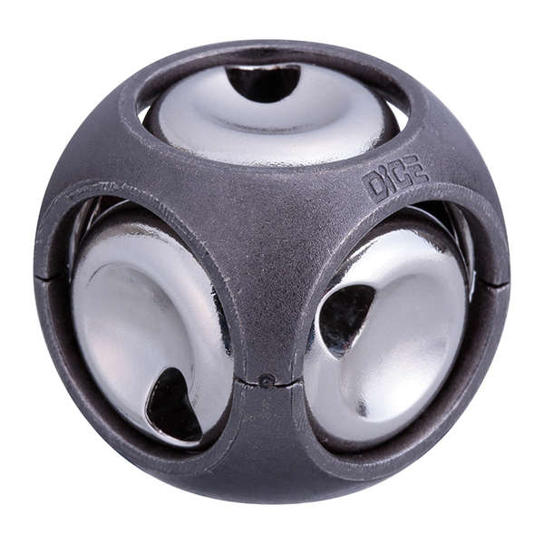 Huzzle Cast Dice, casse-tête Hanayama en métal de niveau 3 sur 6
