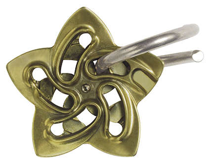 Huzzle Cast Helix, casse-tête Hanayama en métal de niveau 5 sur 6