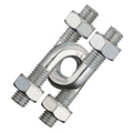 Huzzle Cast U&U, casse-tête Hanayama en métal de niveau 4 sur 6