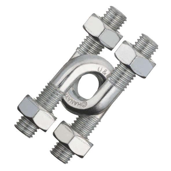 Huzzle Cast U&U, casse-tête Hanayama en métal de niveau 4 sur 6