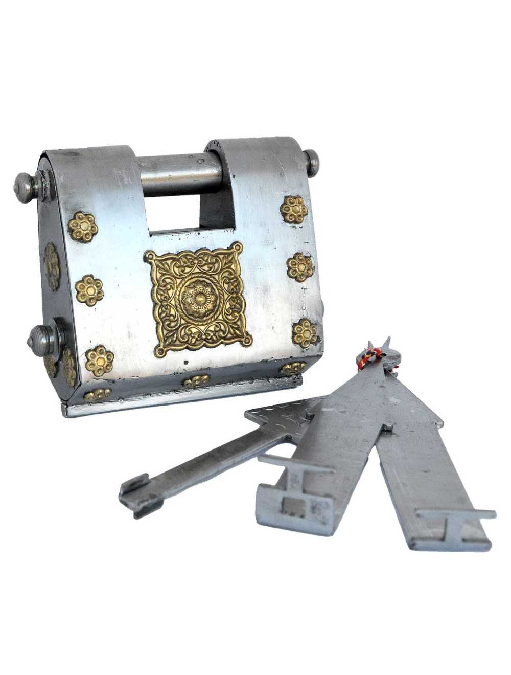 Grande Serrure Puzzle Métal – Cadenas 3 Clés & Défi Casse-tête