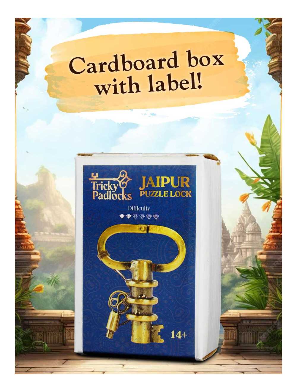 Jaipur Puzzle Lock – idée cadeau originale et artisanale