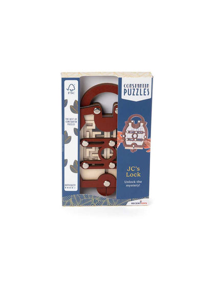 JC's Lock – Cadenas-Puzzle bois & mécanique | Casse-tête logique 14+ ans Logica