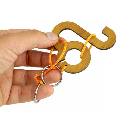 Casse-tête en bois Zodiaque Lion avec cordes
