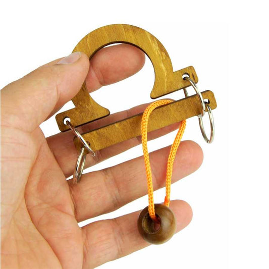 Casse-tête en bois Zodiaque Balance avec cordes
