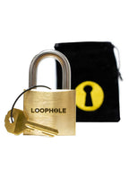 LoopHole avec sac en tissu et notice – cadenas-puzzle premium