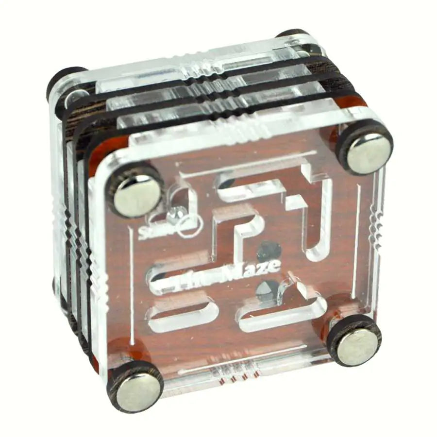 Puzzle The Maze en bois et plexiglas – labyrinthe à construire multi-niveaux