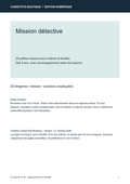 Mission détective - 20 énigmes enfants et familles - PDF