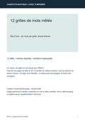 12 grilles de mots mêlés - Livret PDF à imprimer