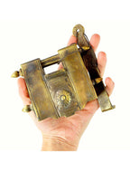 Mumbai Puzzle Lock – cadenas-puzzle artisanal en fer et bronze