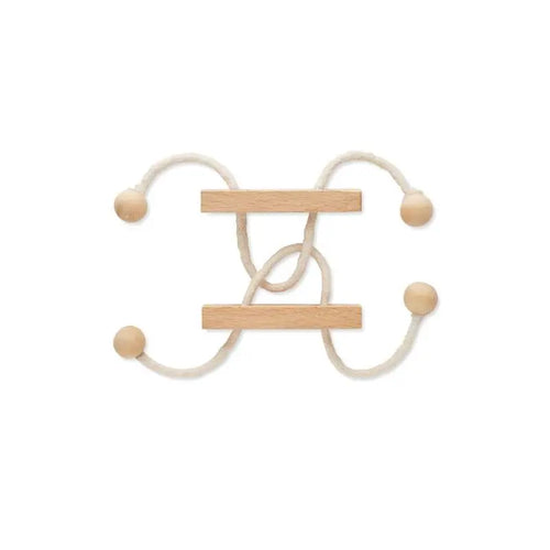 Puzzle en bois naturel NEURONA – casse-tête rectangulaire compact
