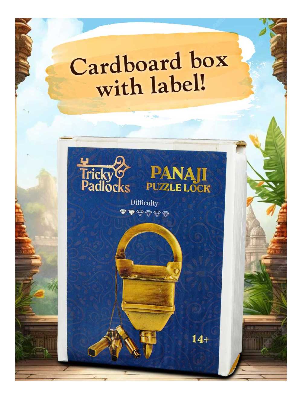Panaji 3 Keys Puzzle Lock  – puzzle métallique logique