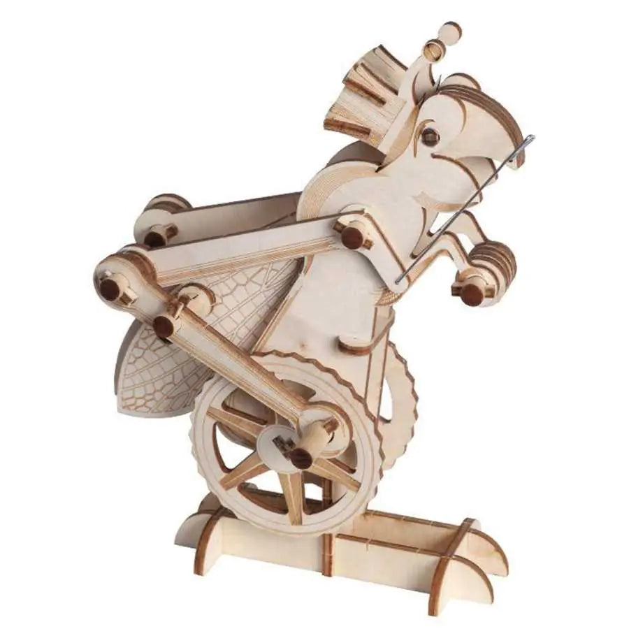 Pappagrillo puzzle mécanique en bois – perroquet à construire – Les Idées de Merlin