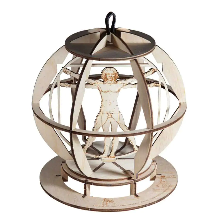 Perfecto Homme de Vitruve puzzle mécanique en bois – hommage à Léonard de Vinci