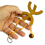 Casse-tête Zodiaque Poissons en bois en cours de résolution
