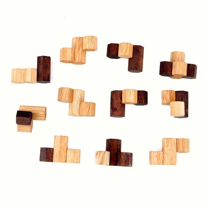 Puzzle Nid d’abeilles Bees Nest en bois démonté avec 11 pièces
