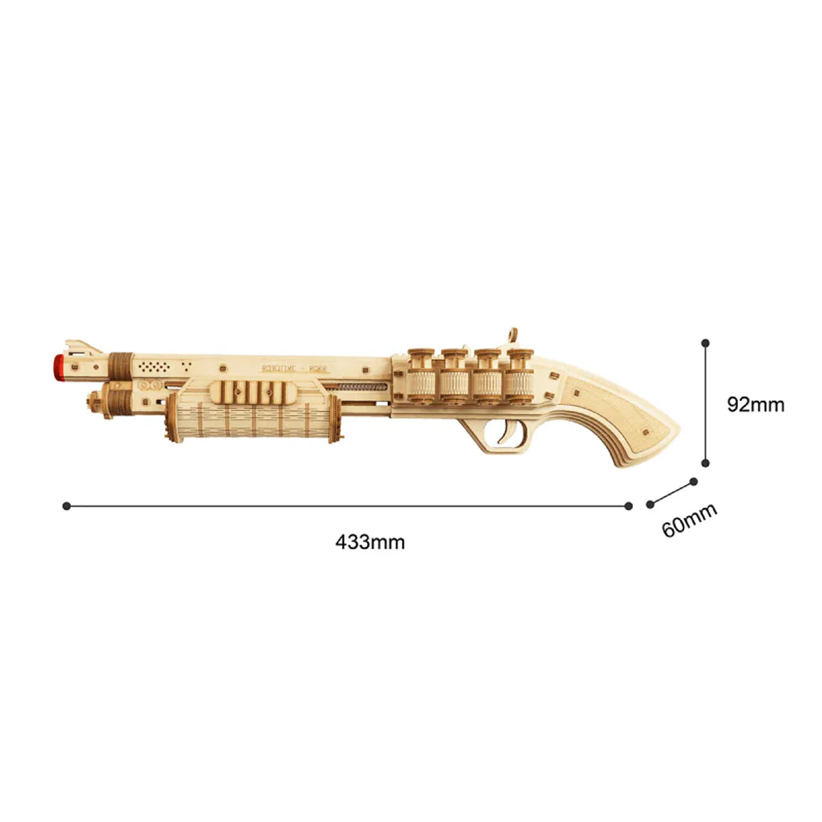 Maquette fusil à pompe en bois Terminator M870 – modélisme mécanique