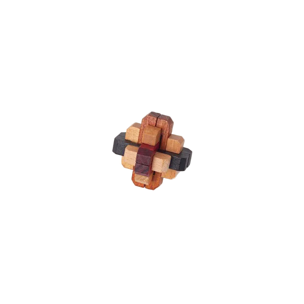 Gros plan casse-tête en bois du Brain Puzzles Set of 6