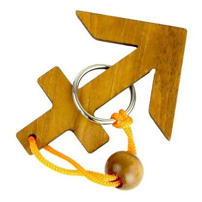 Casse-tête en bois Zodiaque Sagittaire avec cordes
