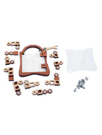 Puzzle mécanique Schloss M6 Lucchetto M6 en bois et plexiglas
