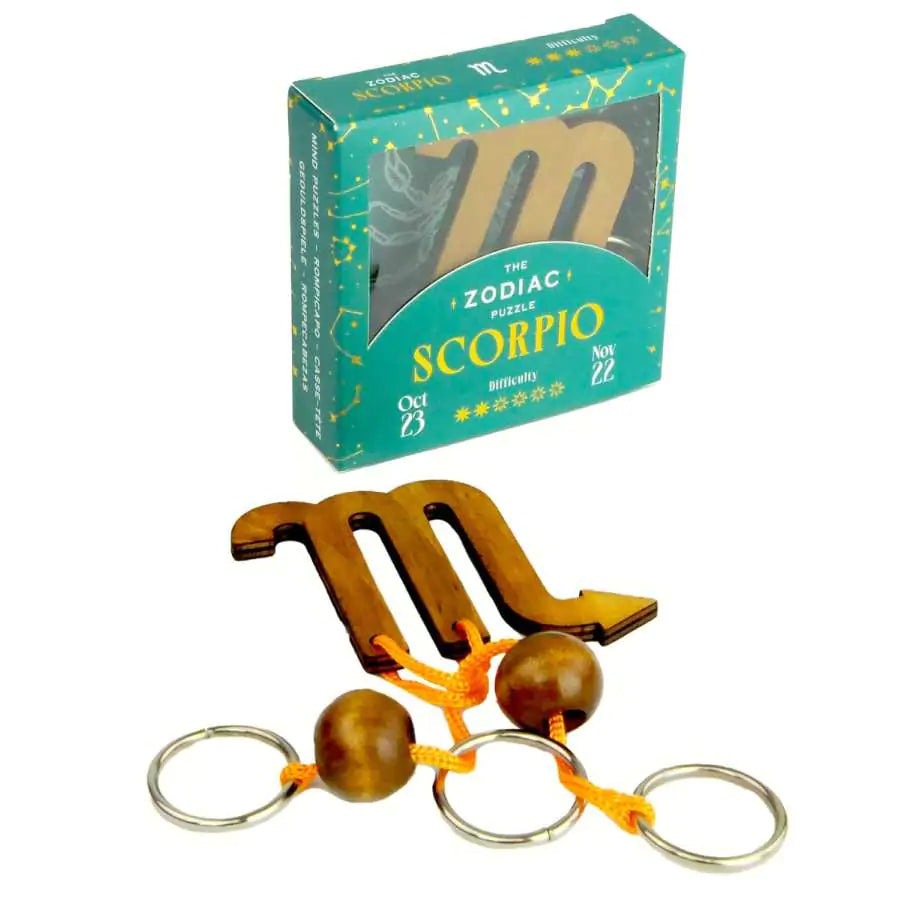 Puzzle Zodiaque Scorpion en bois finition naturelle
