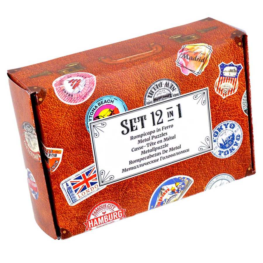 Valisette de casse-têtes métalliques idée cadeau
