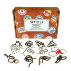 Set de 12 casse-têtes métalliques dans une valisette Traveller’s Collection
