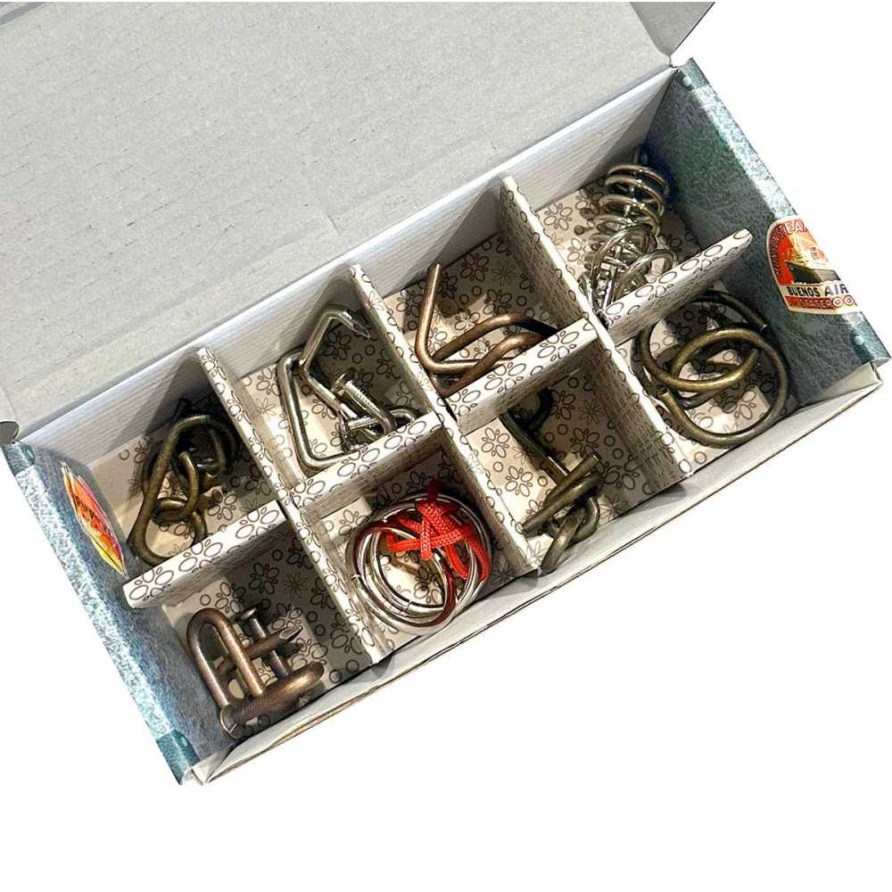 Collection 8 puzzles métal collection nomade